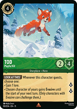 Tod - Playful Kit - Winterspell (Rare) [11WSP-90]