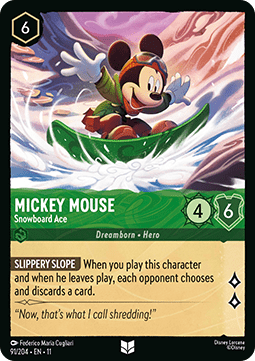 Mickey Mouse - Snowboard Ace - Winterspell (Uncommon) [11WSP-91]