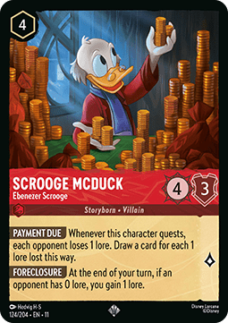 Scrooge McDuck - Ebenezer Scrooge - Winterspell (Super Rare) [11WSP-124]