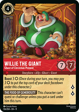 Willie the Giant - Ghost of Christmas Present - Winterspell (Rare) [11WSP-126]