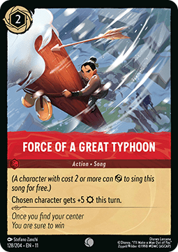 Force of a Great Typhoon - Winterspell (Common) [11WSP-128]
