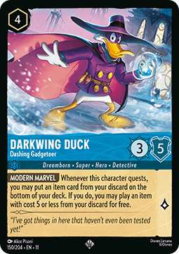 Darkwing Duck - Dashing Gadgeteer - Winterspell (Super Rare) [11WSP-150]