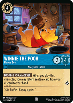 Winnie the Pooh - Hungry Bear (V.1) - Winterspell (Common) [11WSP-151]