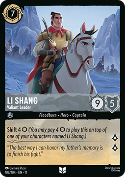 Li Shang - Valiant Leader - Winterspell (Uncommon) [11WSP-183]
