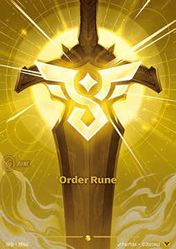 Order Rune (V.2 - Showcase) - Spiritforged (Showcase) [SFD-R06a]