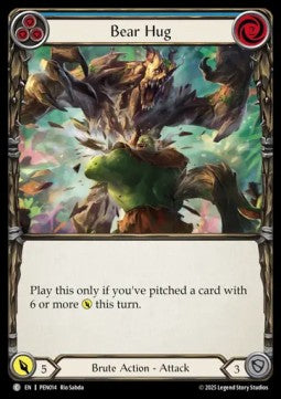Bear Hug (Blue) (Rainbow Foil) - Compendium Of Rathe (Common) [PEN-014]