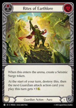 Rites of Earthlore (Red) (Regular) - Compendium Of Rathe (Common) [PEN-026]