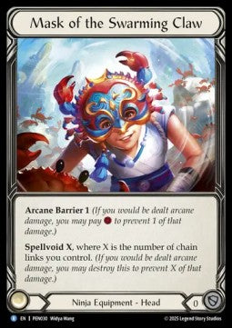 Mask of the Swarming Claw (Cold Foil) - Compendium Of Rathe (Rare) [PEN-030]