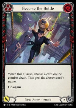 Become the Bottle (Blue) (Rainbow Foil) - Compendium Of Rathe (Common) [PEN-039]