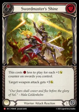 Swordmaster's Shine (Rainbow Foil) - Compendium Of Rathe (Majestic) [PEN-048]