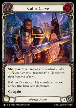 Cut n' Carve (Yellow) (Regular) - Compendium Of Rathe (Common) [PEN-055]