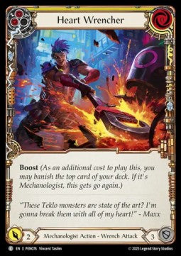 Heart Wrencher (Yellow) (Rainbow Foil) - Compendium Of Rathe (Common) [PEN-076]
