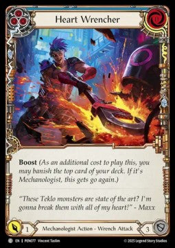 Heart Wrencher (Blue) (Rainbow Foil) - Compendium Of Rathe (Common) [PEN-077]