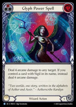 Glyph Power Spell (Regular) - Compendium Of Rathe (Rare) [PEN-113]