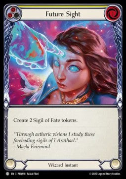Future Sight (Yellow) (Rainbow Foil) - Compendium Of Rathe (Common) [PEN-118]