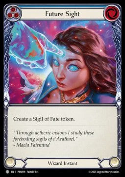 Future Sight (Blue) (Rainbow Foil) - Compendium Of Rathe (Common) [PEN-119]