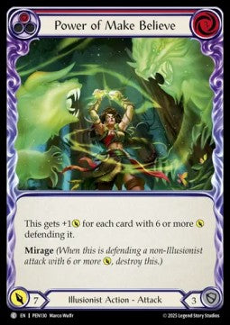 Power of Make Believe (Red) (Rainbow Foil) - Compendium Of Rathe (Common) [PEN-130]