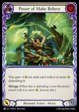 Power of Make Believe (Yellow) (Rainbow Foil) - Compendium Of Rathe (Common) [PEN-131]
