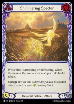 Shimmering Specter (Blue) (Rainbow Foil) - Compendium Of Rathe (Common) [PEN-135]