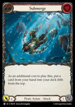 Submerge (Red) (Rainbow Foil) - Compendium Of Rathe (Common) [PEN-174]