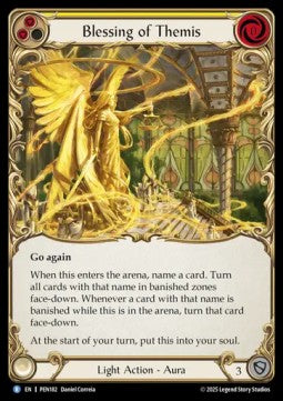 Blessing of Themis (Rainbow Foil) - Compendium Of Rathe (Rare) [PEN-182]