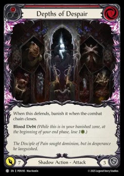 Depths of Despair (Red) (Rainbow Foil) - Compendium Of Rathe (Common) [PEN-195]
