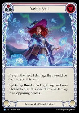 Voltic Veil (Rainbow Foil) - Compendium Of Rathe (Rare) [PEN-204]