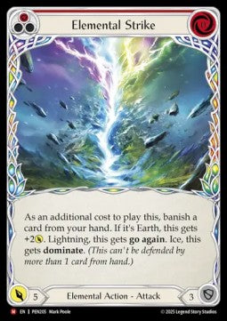 Elemental Strike (Rainbow Foil) - Compendium Of Rathe (Majestic) [PEN-205]