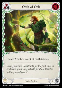 Oath of Oak (Yellow) (Regular) - Compendium Of Rathe (Common) [PEN-220]