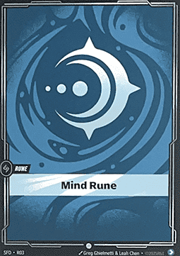 Mind Rune (V.1 - Common) - Spiritforged (Common) [SFD-R03]