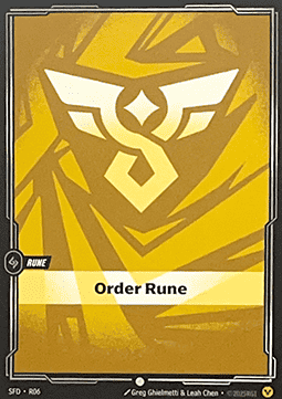 Order Rune (V.1 - Common) - Spiritforged (Common) [SFD-R06]