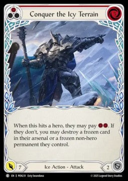 Conquer the Icy Terrain (Red) (Regular) - Compendium Of Rathe (Common) [PEN-231]