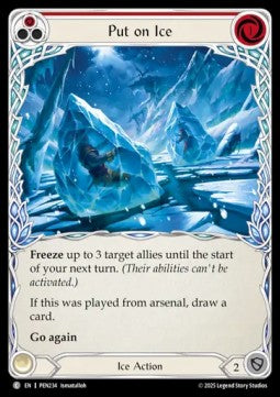 Put on Ice (Red) (Rainbow Foil) - Compendium Of Rathe (Common) [PEN-234]