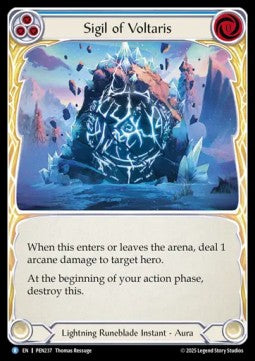 Sigil of Voltaris (Rainbow Foil) - Compendium Of Rathe (Rare) [PEN-237]