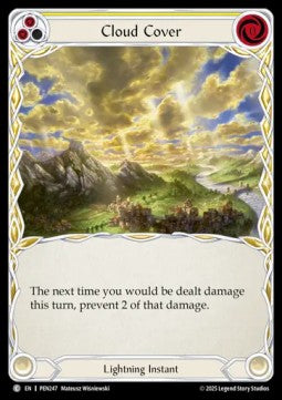Cloud Cover (Yellow) (Rainbow Foil) - Compendium Of Rathe (Common) [PEN-247]