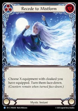 Recede to Mistform (Rainbow Foil) - Compendium Of Rathe (Rare) [PEN-268]