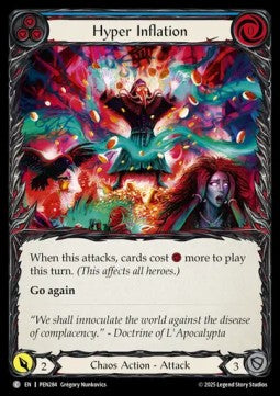 Hyper Inflation (Blue) (Rainbow Foil) - Compendium Of Rathe (Common) [PEN-284]