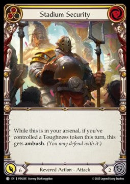 Stadium Security (Yellow) (Rainbow Foil) - Compendium Of Rathe (Common) [PEN-295]