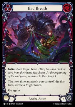 Bad Breath (Blue) (Rainbow Foil) - Compendium Of Rathe (Common) [PEN-308]