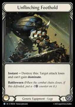 Unflinching Foothold (Cold Foil) - Compendium Of Rathe (Rare) [PEN-318]