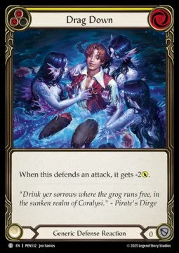 Drag Down (Yellow) (Regular) - Compendium Of Rathe (Common) [PEN-332]