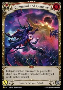 Command and Conquer (Extended Art Rainbow Foil) - Compendium of Rathe - Antiquity Pack (Legendary) [ANQ-009]