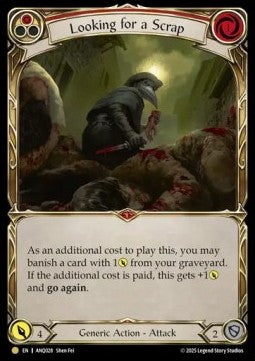Looking for a Scrap (Red) (Regular) - Compendium of Rathe - Antiquity Pack (Rare) [ANQ-028]