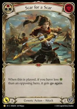 Scar for a Scar (Red) (Regular) - Compendium of Rathe - Antiquity Pack (Common) [ANQ-030]