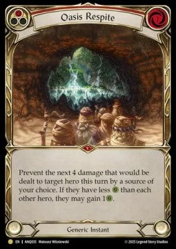 Oasis Respite (Red) (Regular) - Compendium of Rathe - Antiquity Pack (Common) [ANQ-035]
