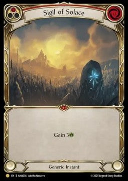 Sigil of Solace (Red) (Regular) - Compendium of Rathe - Antiquity Pack (Rare) [ANQ-036]