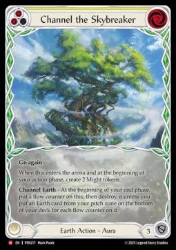 Channel the Skybreaker (Extended Art Cold Foil) - Compendium Of Rathe (Majestic) [PEN-217]