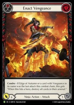 Enact Vengeance (Extended Art Rainbow Foil) - GEM Pack Promos (Promo) [GEM-116]