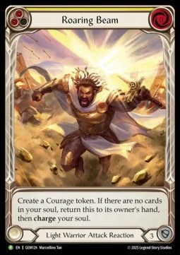 Roaring Beam (Extended Art Rainbow Foil) - GEM Pack Promos (Promo) [GEM-129]