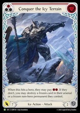 Conquer the Icy Terrain (Red) (Extended Art Regular) - GEM Pack Promos (Promo) [GEM-134]